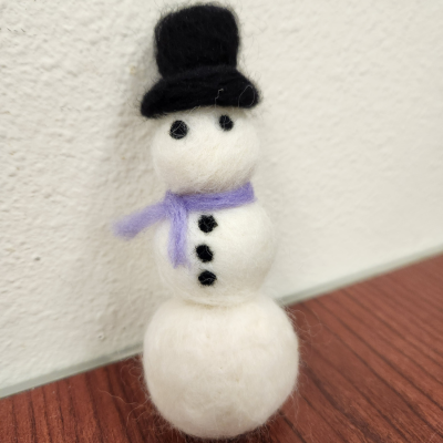 Needle Felted Snowman