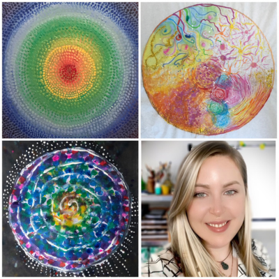 3 Mandalas and Artist Gabrielle Drouin-Montas