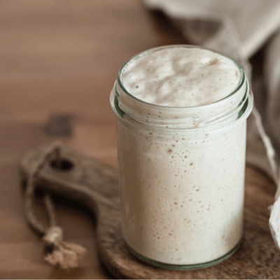 Jar of Sourdough Starter