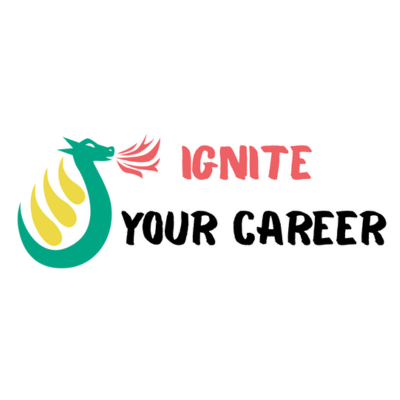 Library dragon with the words Ignite Your Career